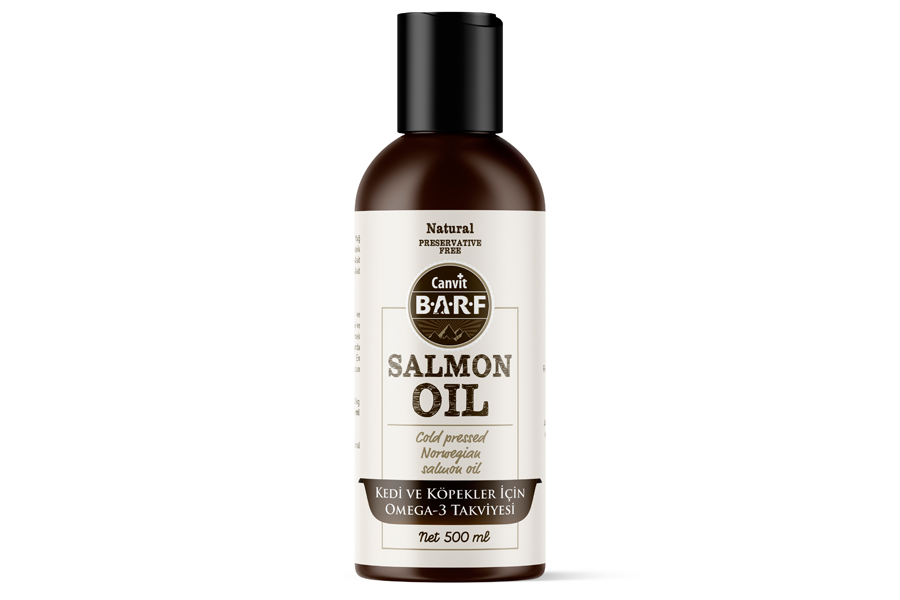 Pharmax Barf Salmon Oil Kedi ve Köpek Saf Balık Yağı 500 ML