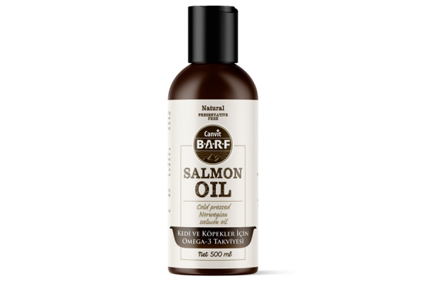 Pharmax Barf Salmon Oil Kedi ve Köpek Saf Balık Yağı 500 ML