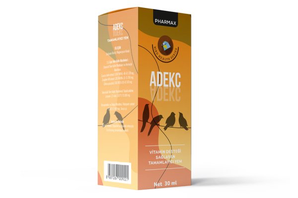 Pharmax ADEKC Kuş Multivitamin Takviye 30 ML