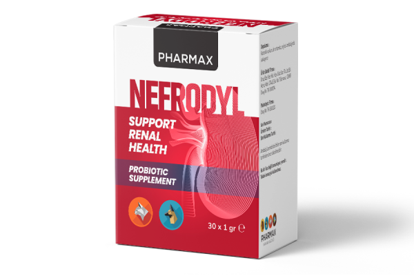 Pharmax Nefrodyl Kedi ve Köpek Renal Sistem Destekleyici Yem Katkısı 30x1 Gr